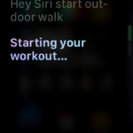 Apple Watch Hey Siri start workout